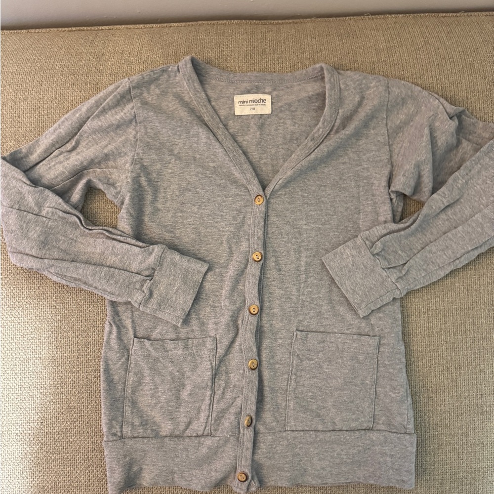Mini mioche grey Cardigan Sweater